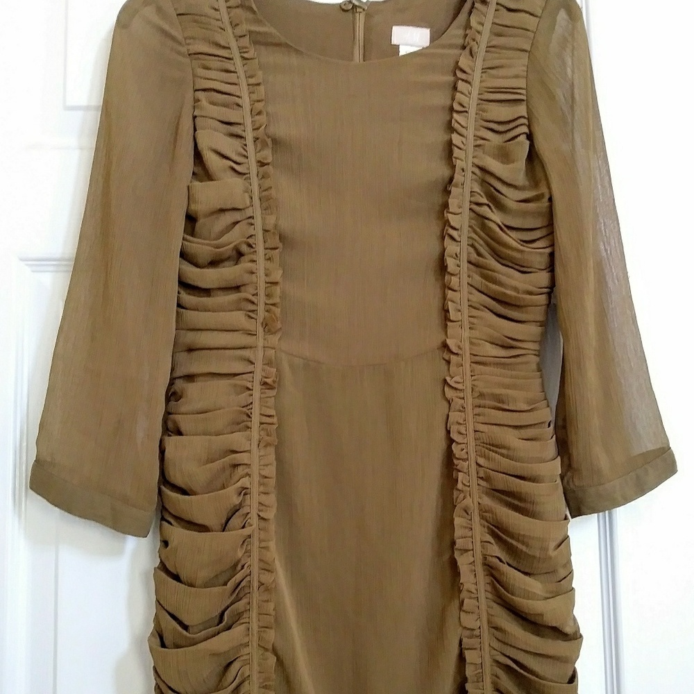Olive Ruffle Dress by H&M